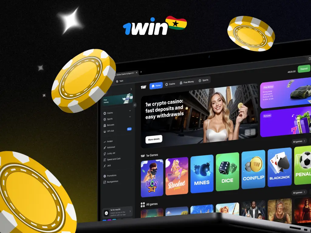 1win Ghana: Casino Games, Sports Betting